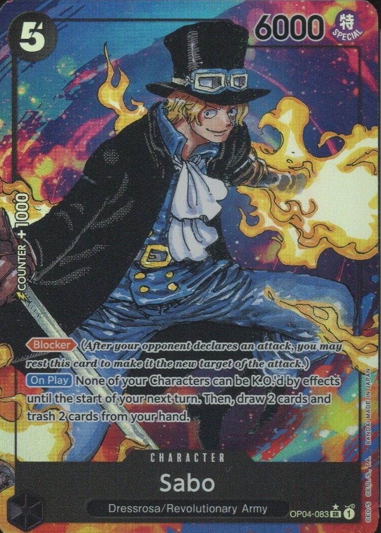 Sabo 2023 Kingdoms of Intrigue #OP04-083 Super Rare (Alternate Art 